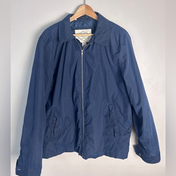 St. John's Bay Blue Windbreaker Jacket - Picture 1 of 7